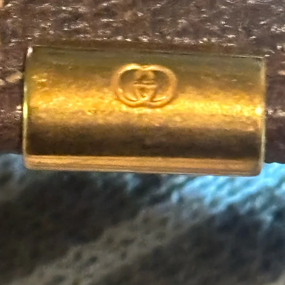 Gucci Monogram Canvas Leather Portfolio Vintage Laptop Bag - Picture 11 of 17